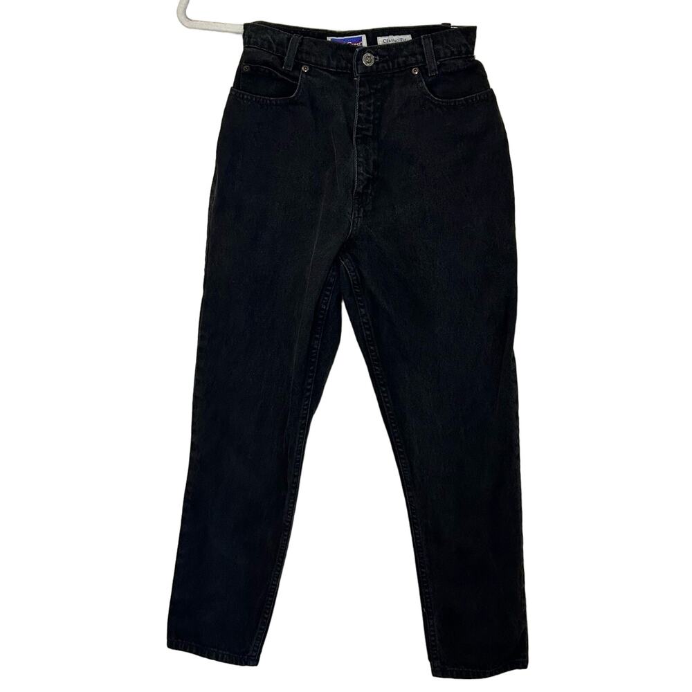 North Crest Vintage 90s High Rise Straight Leg Mom Jean Black Size - 8 Petite